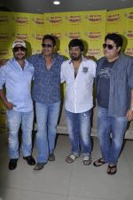 Ajay Devgan, Sajid Khan, Wajid Ali, Sajid Ali  at radio mirchi in Parel, Mumbai on 8th Feb 2013 (4).JPG